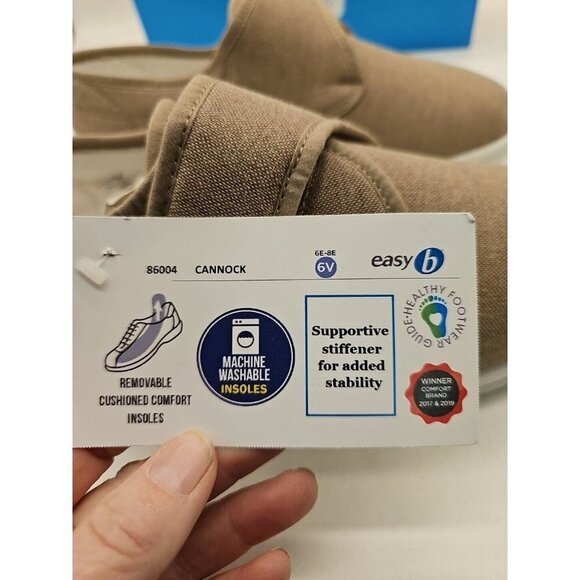 Mens DB Cannock Canvas  Slip On Hook Loop  Shoes easy b Size 10US NEW - Picture 2 of 7